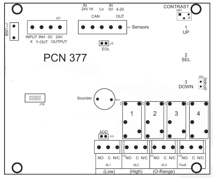 Control unit PCB image 1